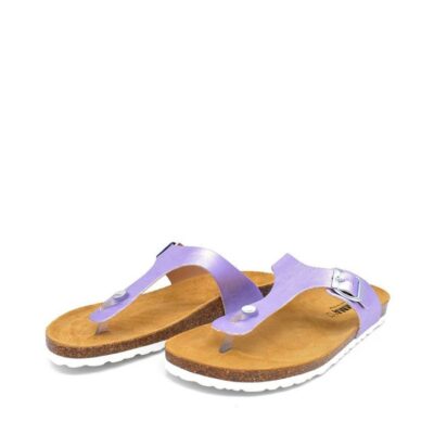 Emma Pretty Metallic Purple Thong Sandal  Clearance