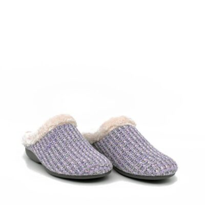 Berevere Cosy Fur Lined Lilac Slippers  Online