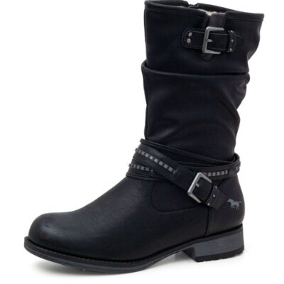 Mustang Mustang Versatile Black Mid Calf Boots  Clearance