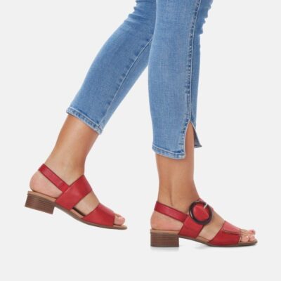 Remonte Remonte Chic Flame Red Sandals  Best