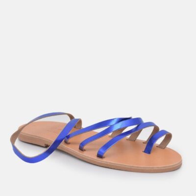 Glaritis Glaritis Pretty Blue Leather Strappy Sandals  Wholesale