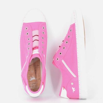 Mustang Mustang Pretty Barbie Pink Slip On Trainer  Clearance