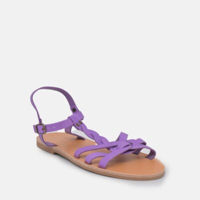 Glaritis Glaritis Pretty Purple T-Strap Sandal  New