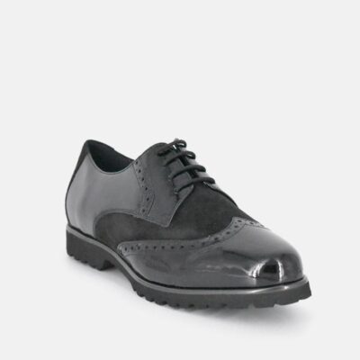 Sioux Sioux Stylish Black Brogue Shoes  Wholesale