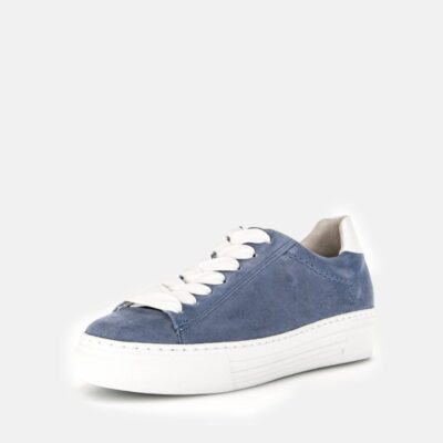 Gabor Gabor Trendy Blue Suede Trainers  Best