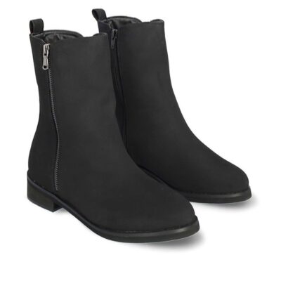 Andres Machado Andres Machado Black Suedette Ankle Boots  Online