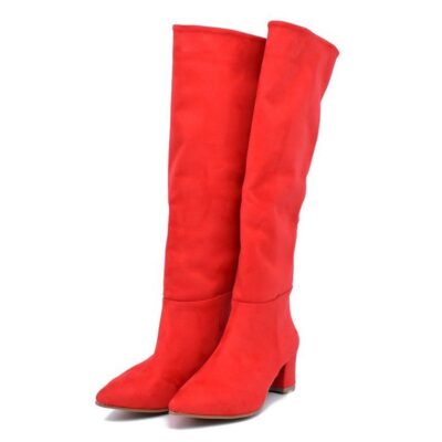 Belle & Lucy Belle & Lucy Stunning Long Red Boots  Online