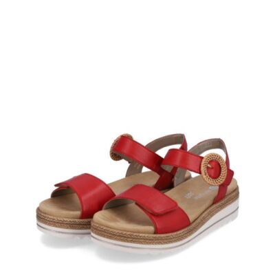 Remonte Remonte Fashionable Red Wedge Sandals  New