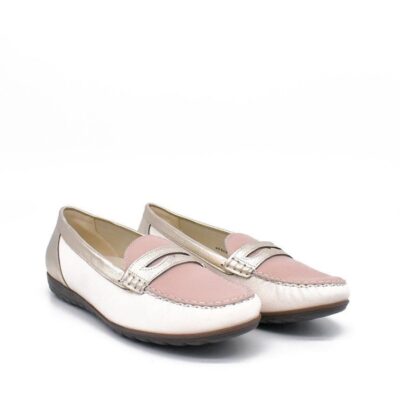 Waldlaufer Waldlaufer Stylish Pink Combi Leather Loafers  Online