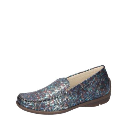 Waldlaufer Waldlaufer Stylish Blue Multi Slip On Shoes  Hot