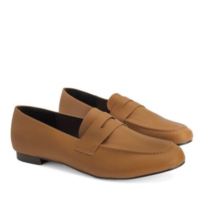 Andres Machado Classic Camel Suedette Penny Loafers  Best