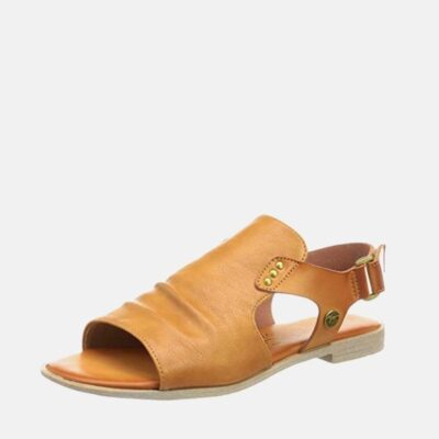Mustang Mustang Stylish Cognac Leather Sandals  New