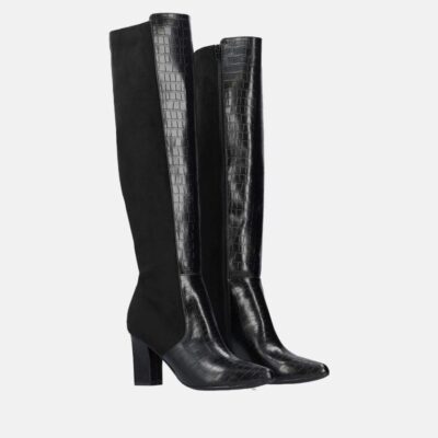 Andres Machado Gorgeous Black Knee-High Boots  Clearance