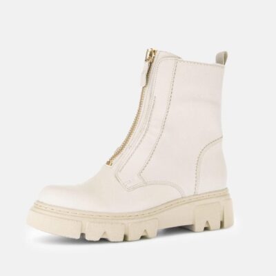 Gabor Gabor Funky Cream Front Zip Ankle Boots  Online
