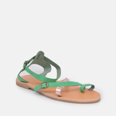 Glaritis Glaritis Pretty Green/Rose Gold Strappy Sandals  Wholesale