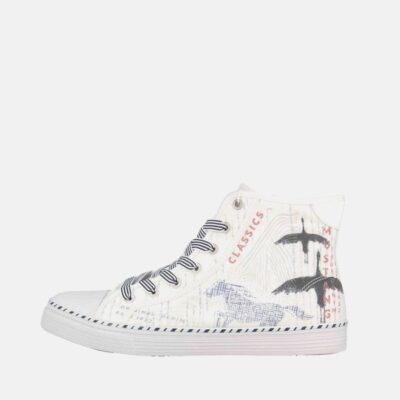 Mustang Mustang Fab White Hi-Top Trainers  Wholesale