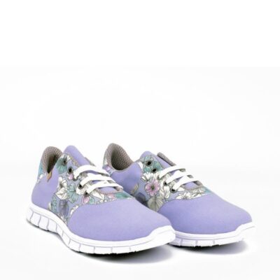 Cinderella Shoes Cinderella Vegan Pretty Floral Lavender Trainers  New