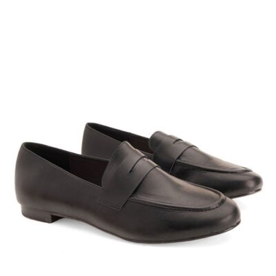 Andres Machado Classic Black Penny Loafers  Best