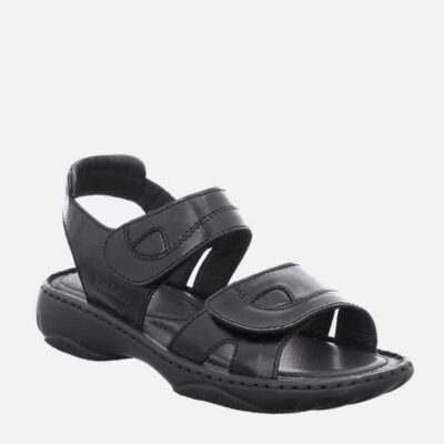 Josef Seibel Josef Seibel Versatile Black Leather Walking Sandal  Clearance