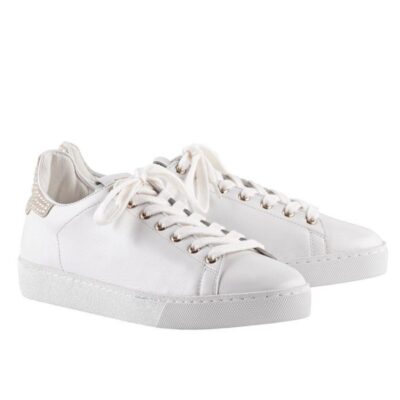 Hogl Fashionable Hogl Sneaker With Sparkling Swarovski® Crystals White  Clearance