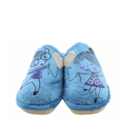 Berevere Adorable Blue Sweetheart Slippers  Clearance