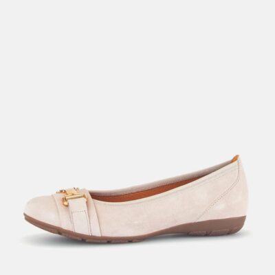 Gabor Gabor Stylish Antique Rose Suede Ballet Flats  Clearance