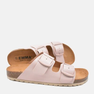 Emma Fashionable Pale Pink Twin Strap Sandal  Hot