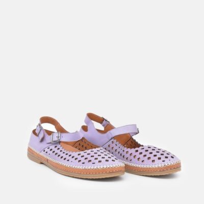 Palmiya Pretty Lavender Mary Jane Leather Shoes  Best