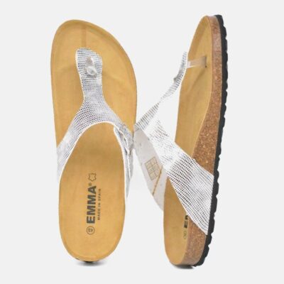 Emma Gorgeous Glitzy Silver Thong Sandals  Hot