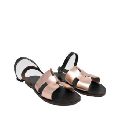 Glaritis Glaritis Stylish Evia Rosegold/Brown Sandals  Wholesale