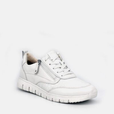 Tamaris Tamaris White Combi Comfort Trainers  Clearance