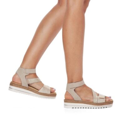 Remonte Remonte Versatile Beige Ankle Strap Sandals  Hot