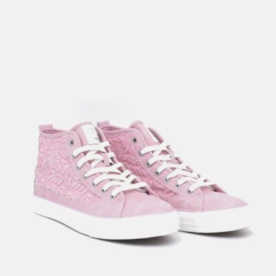 Mustang Mustang Fashionable Pink Hi-Top Sneaker  New