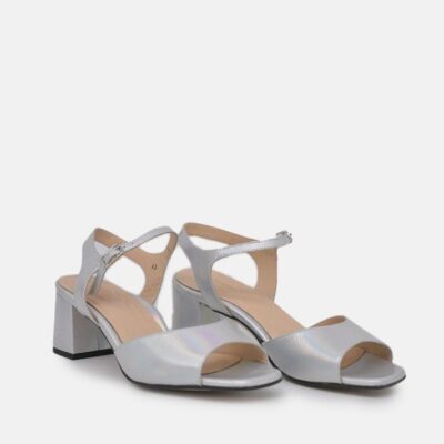 PieSanto Piesanto Stylish Silver Block Heels  Hot