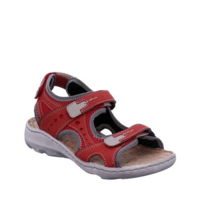 Josef Seibel Josef Seibel Red Leather Walking Sandal  Online