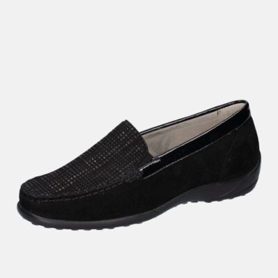 Waldlaufer Waldlaufer Plush Black Suede Loafers  Best