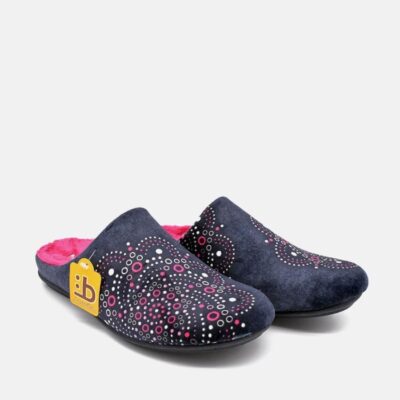 Berevere Pretty Navy Multi Slippers  Online