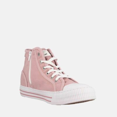 Mustang Mustang Pretty Rose Pink Hi-Top Trainers  Wholesale