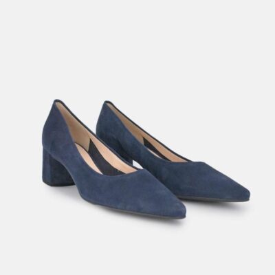 Hogl Hogl Stylish Marine Blue Block Heels  Best