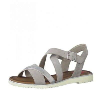 Jana Jana Strappy Grey Suede Sandals  Best
