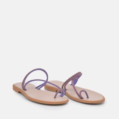 Glaritis Glaritis Barely There Purple Glitter Sandals  Best
