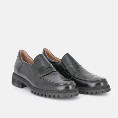 PieSanto Piesanto Deluxe Black Leather Loafers  Clearance