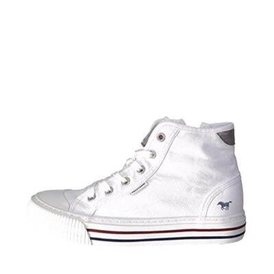 Mustang Mustang Versatile White Hi-Top Trainers  Online