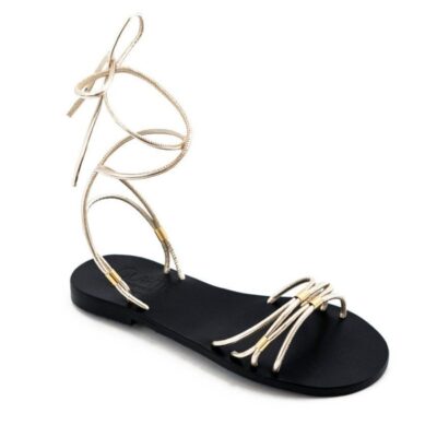 Glaritis Glaritis Gorgeous Strappy Gold Europa Sandals  Hot