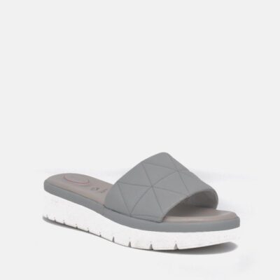 Tamaris Tamaris Comfort Grey Quilted Slip On Sandals  Clearance