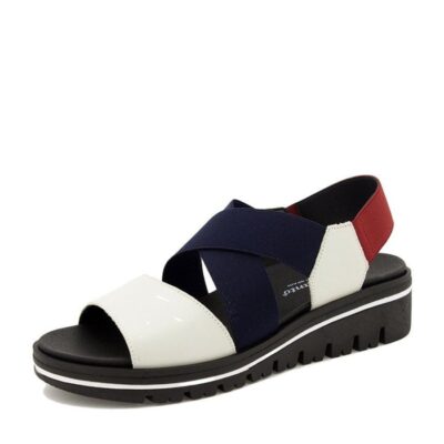 PieSanto Piesanto Premium Nautical Leather Wedge Sandals  Clearance