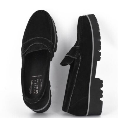 Vittoria Mengoni Vittoria Mengoni Plush Black Premium Loafers  Hot