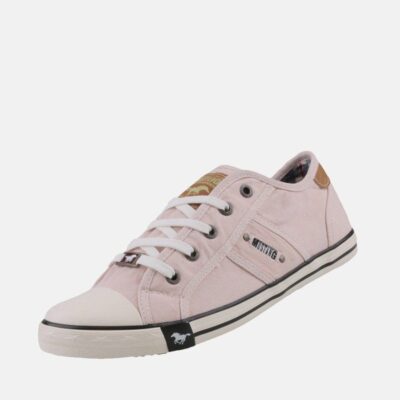 Mustang Mustang Vintage Rose Pink Lace Up Trainer  Online