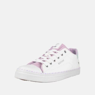 Mustang Mustang Cute White/Violet Trainers  Clearance