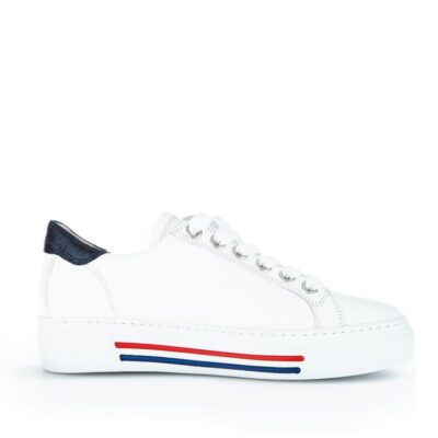 Gabor Gabor Sporty White Combi Low Top Sneaker  New